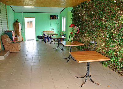 обеденный зал на базе Камелот Черное море