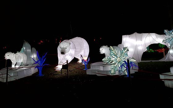 Киев инсталляции фестиваля гигантских китайских фонарей фото