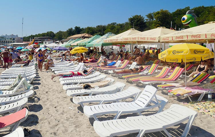 Одесса пляж Ланжерон
