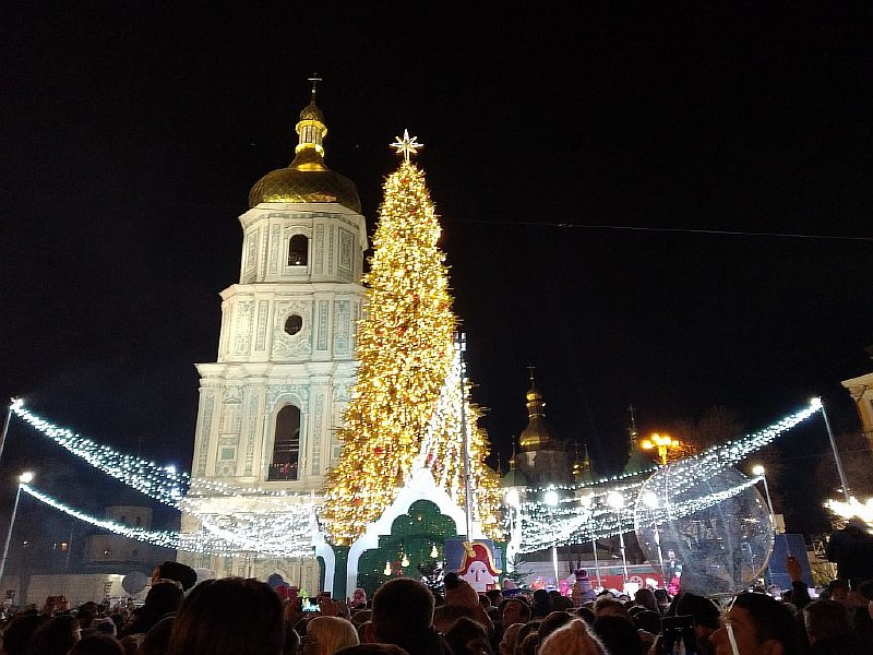 Киев новогодняя елка