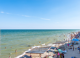 Жемчужина Прибоя Кирилловка фото пляжа