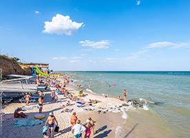 Кирилівка Перлина Прибою пляж і море фото