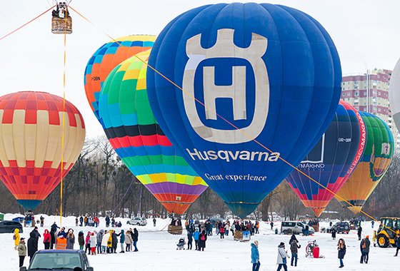 Киев Рождественский фестиваль воздушных шаров