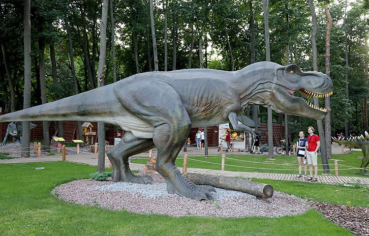 Парк динозавров тиранозавр