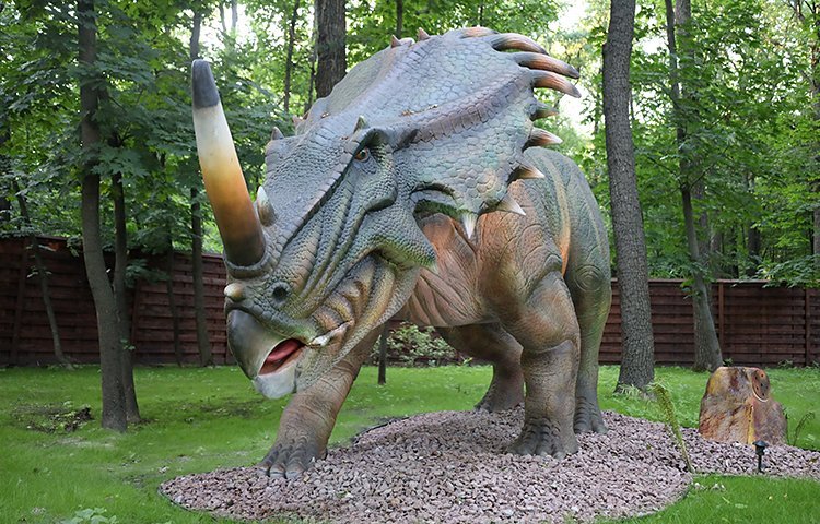 Парк динозаврів стиракозавр